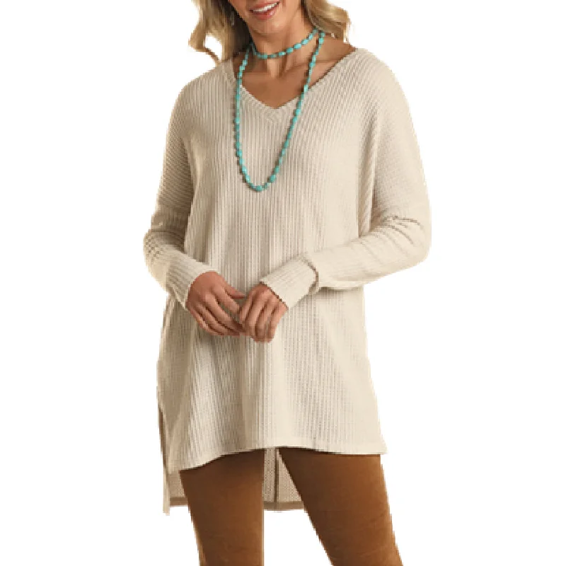 Panhandle Women's Waffle-Knit Top - FINAL SALE