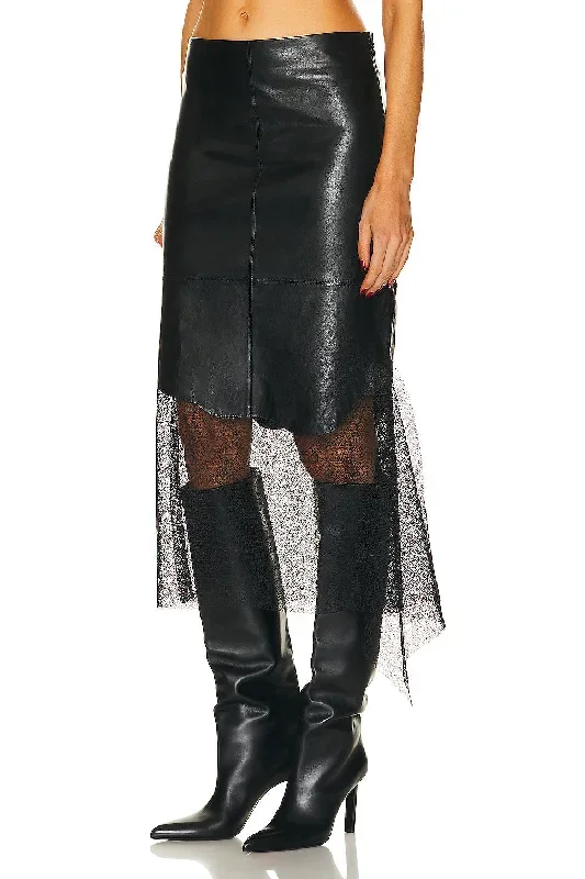 leather-lace-skirt