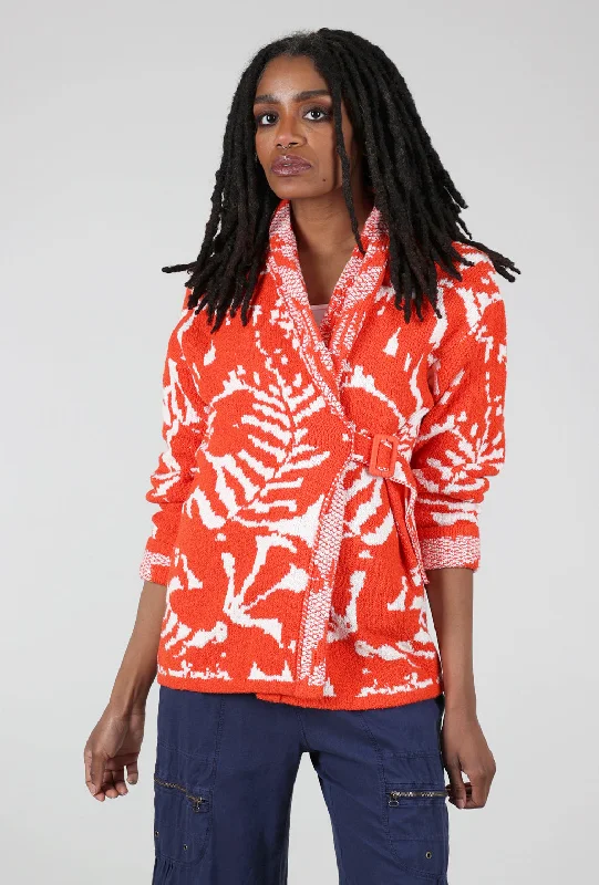 Jacquard Jacket, Tomato