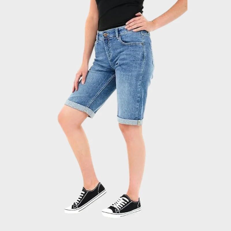 mid-blue-knee-length-denim-shorts