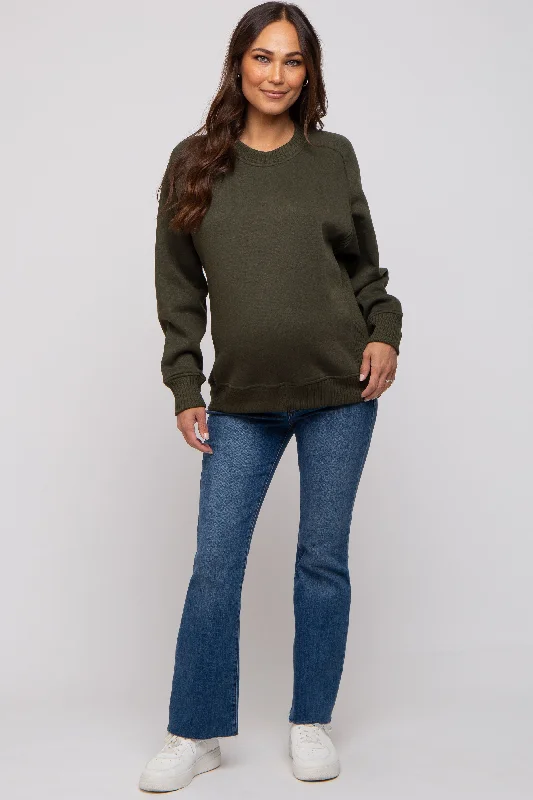 olive-pullover-maternity-terry-crewneck