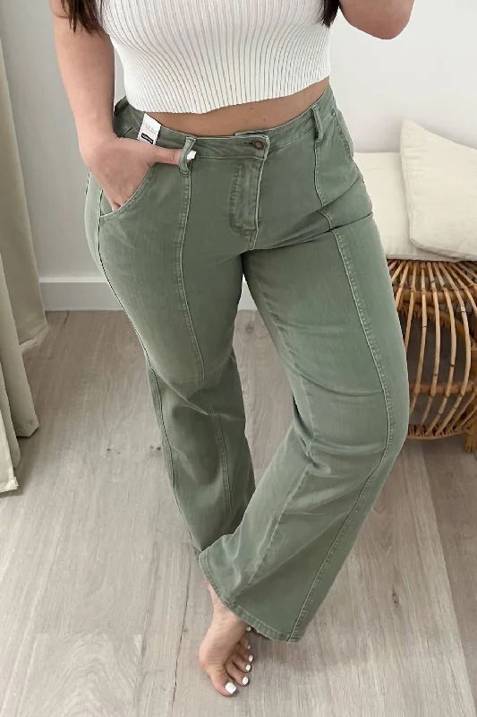 Olivia Straight Leg Jean In Sage