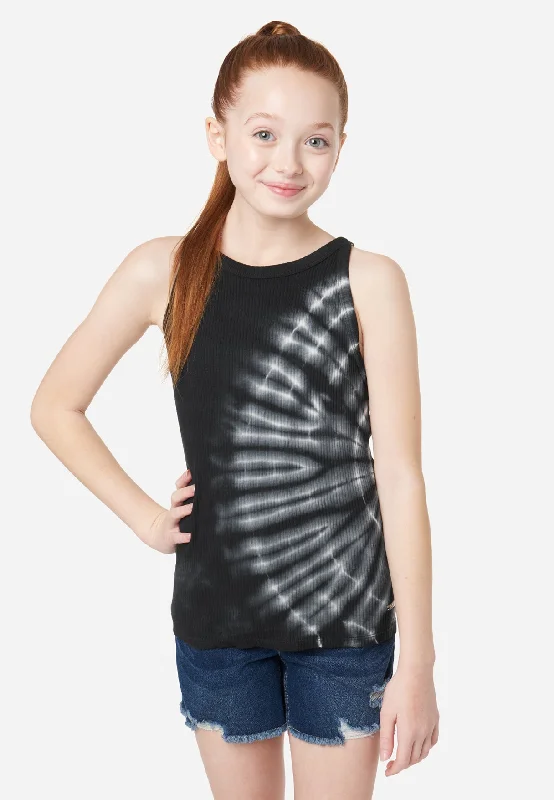 Ribbed High Neck Tank