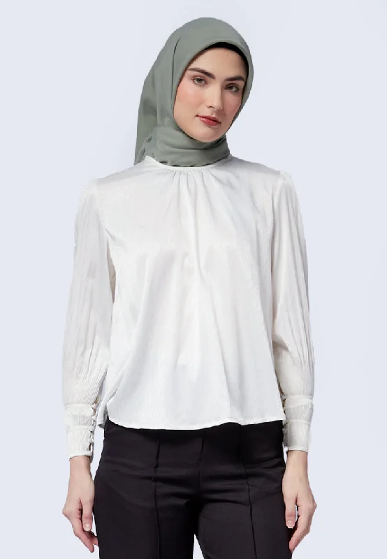 Ruched Long Sleeve Blouse