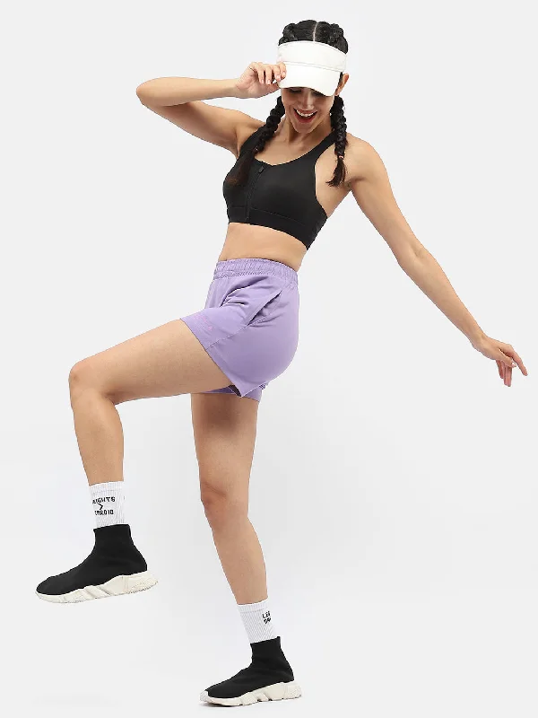 Msecret Typography Lavender Running Shorts