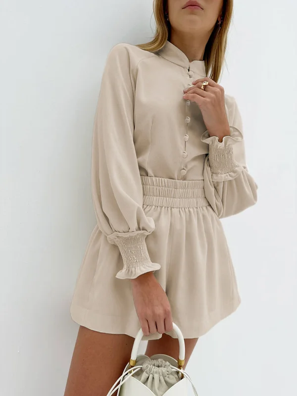 shirred-button-short-set