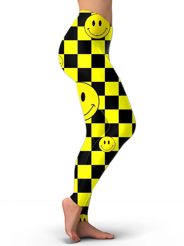 smile-checkerboard-leggings