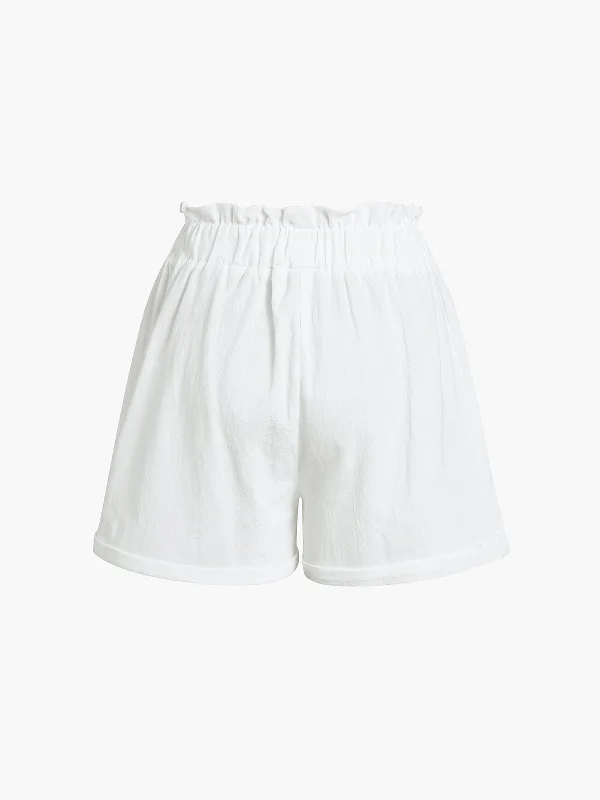 solid-cotton-ruffle-short-sets