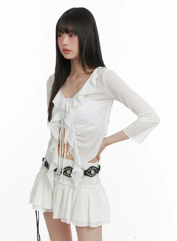 solid-frill-shirred-cardigan-ca422