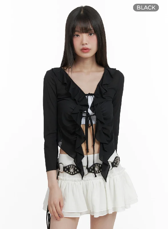 solid-frill-shirred-cardigan-ca422