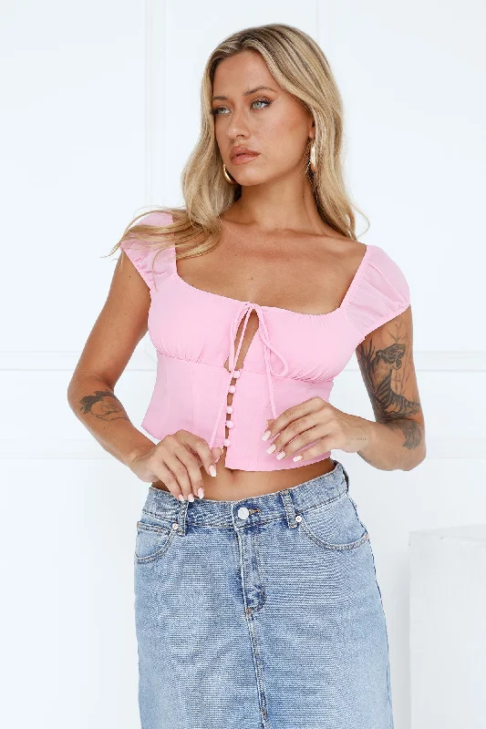 Sweetness Crop Top Pink