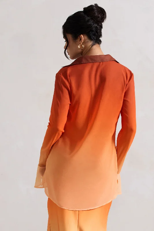 tahiti-orange-ombre-flared-sleeve-shirt-cl134009142