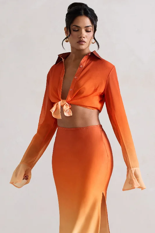 tahiti-orange-ombre-flared-sleeve-shirt-cl134009142