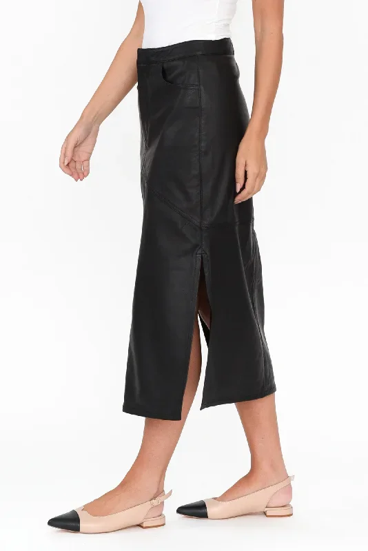 underground-black-leather-split-skirt