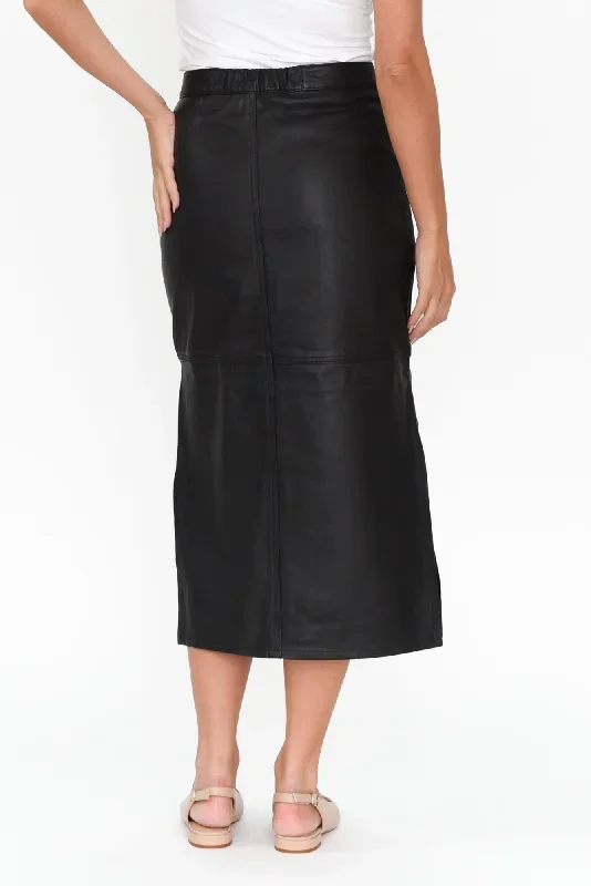 underground-black-leather-split-skirt