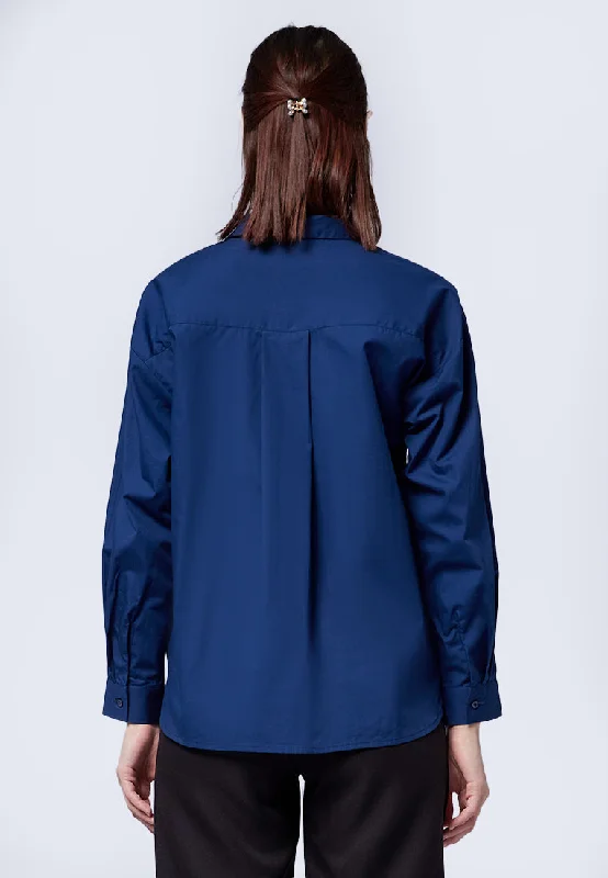 v-neck-long-sleeve-blouse-24c051-navy