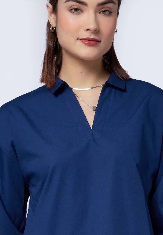 v-neck-long-sleeve-blouse-24c051-navy