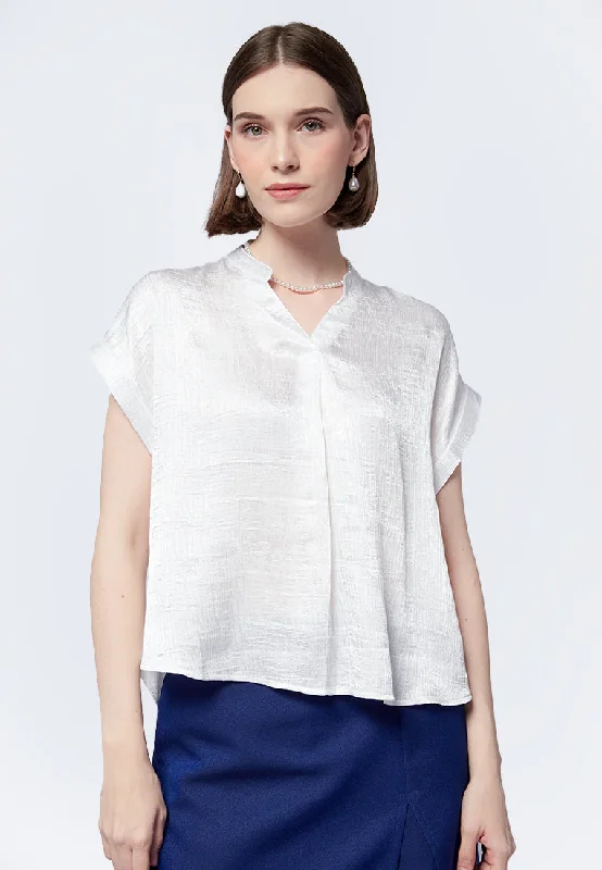 v-neck-short-sleeve-blouse-24b151-off-white