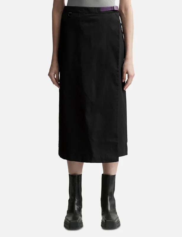 W MIDI WRAP SKIRT - AP