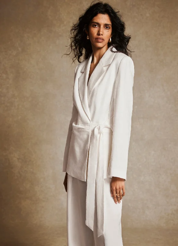 white-linen-tie-blazer